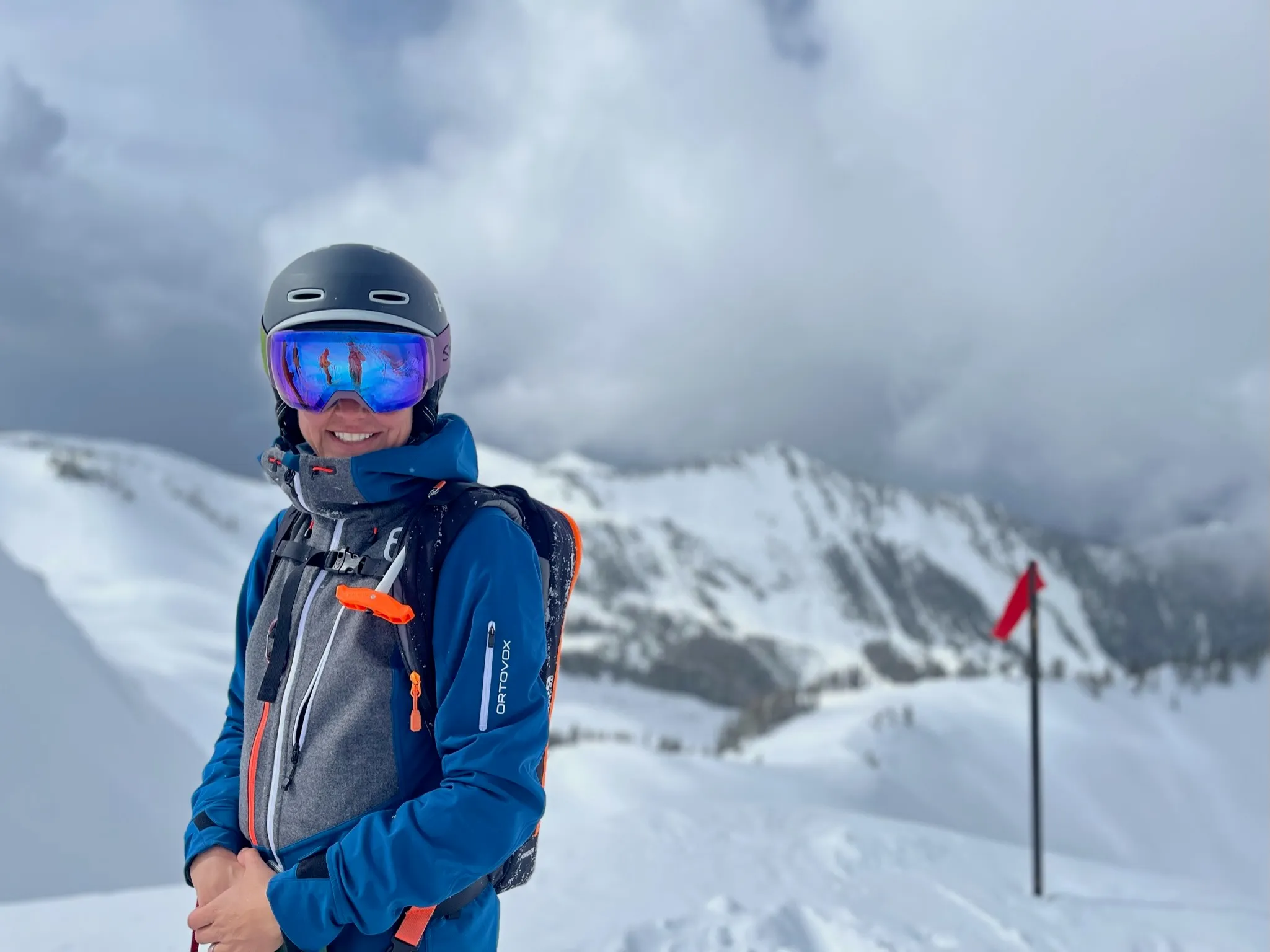 Sarah Brown McClain in the Colorado backcountry